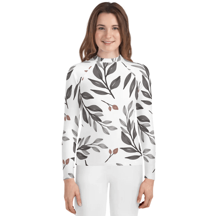 Stylish Teen Protect All-Over Print Rash Guard product image (1)
