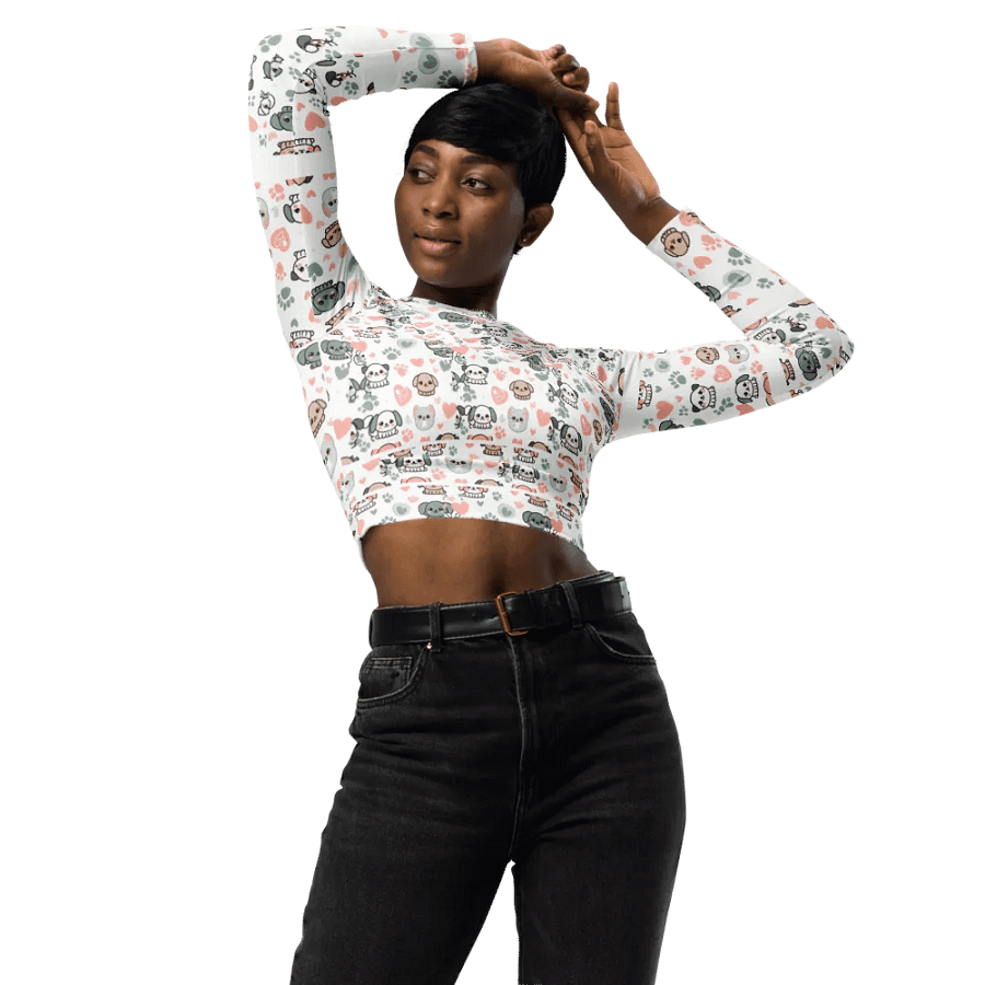 Whimsical Wonderland Recycled Crop Top product image (3)