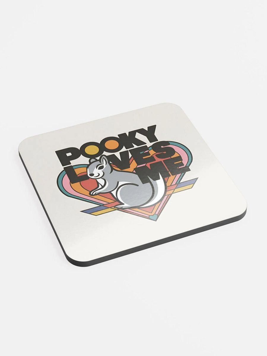Coaster or micro art piece: Pooky loves me stylized product image (2)