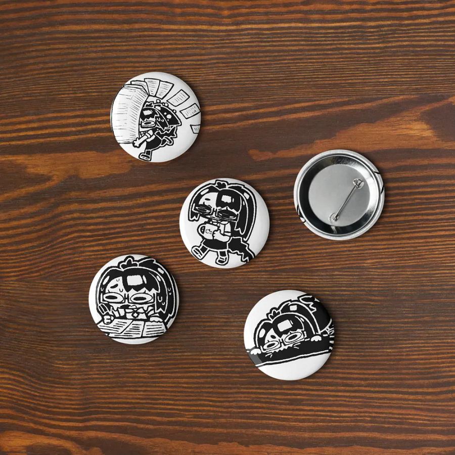 5x Struggle Button Pins (L) product image (7)