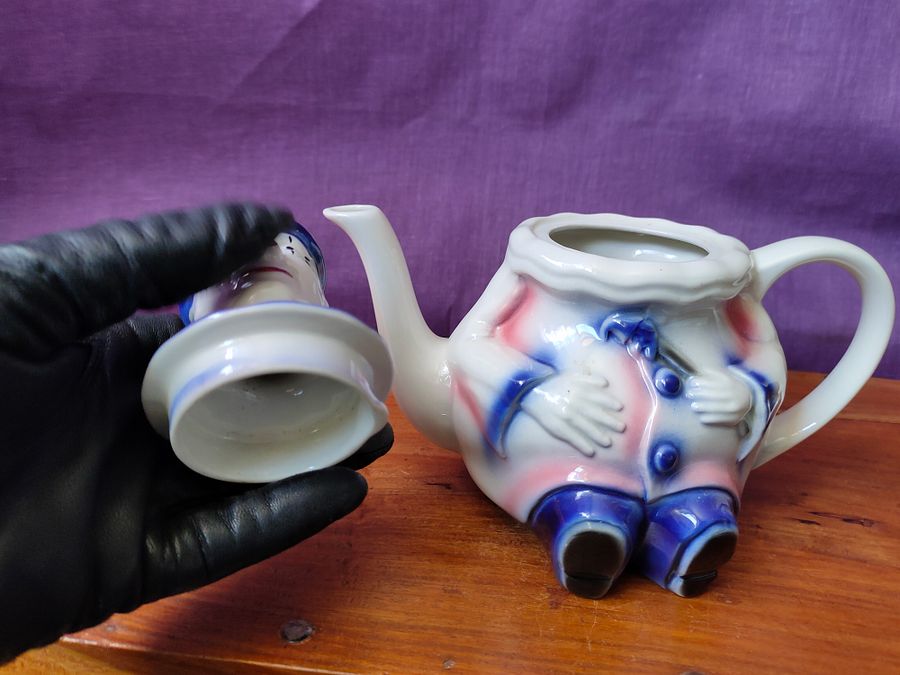 Bule vintage palhaço, cerâmica inglesa product image (8)