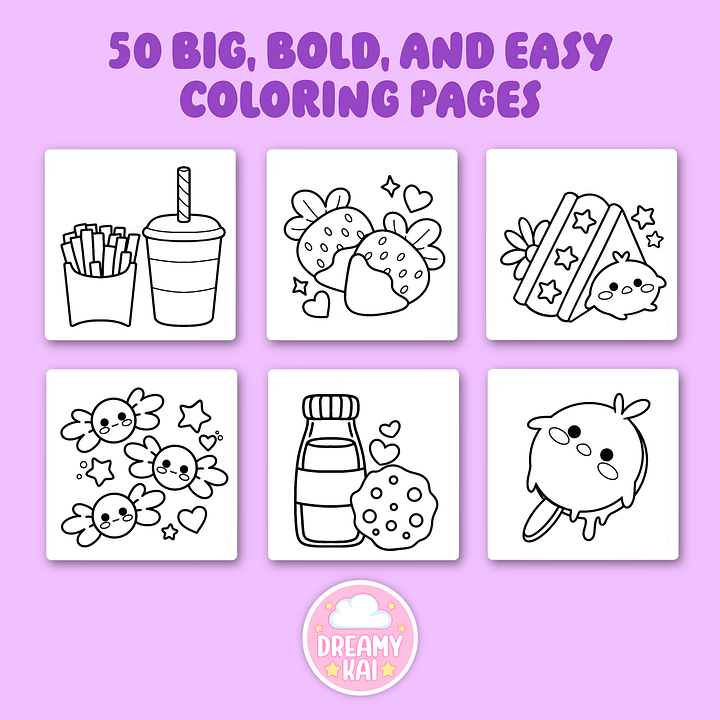 Digital Coloring Book - Food & Snacks product image (2)