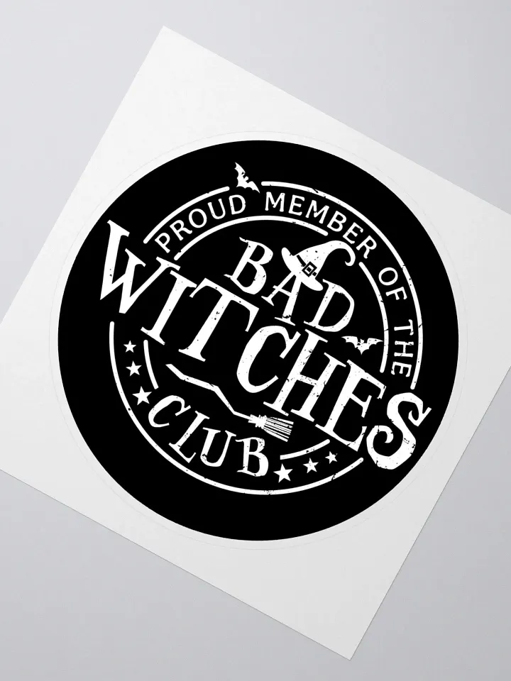 Bad Witches Club Sticker (Black) product image (2)