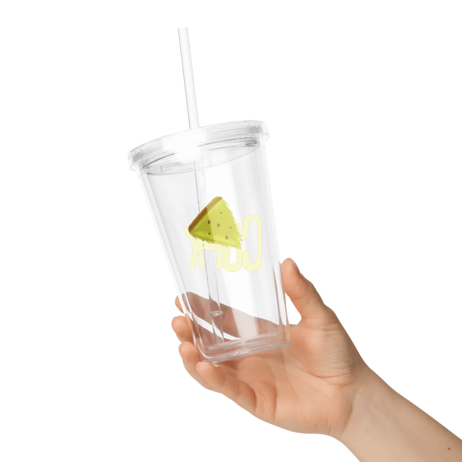 CUFK Pizza Double Wall Clear Plastic Tumbler (16oz.) product image (8)