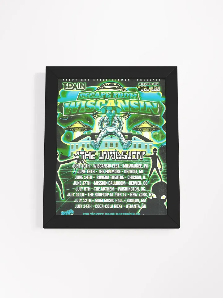 Framed Invasion Tour Poster product image (2)