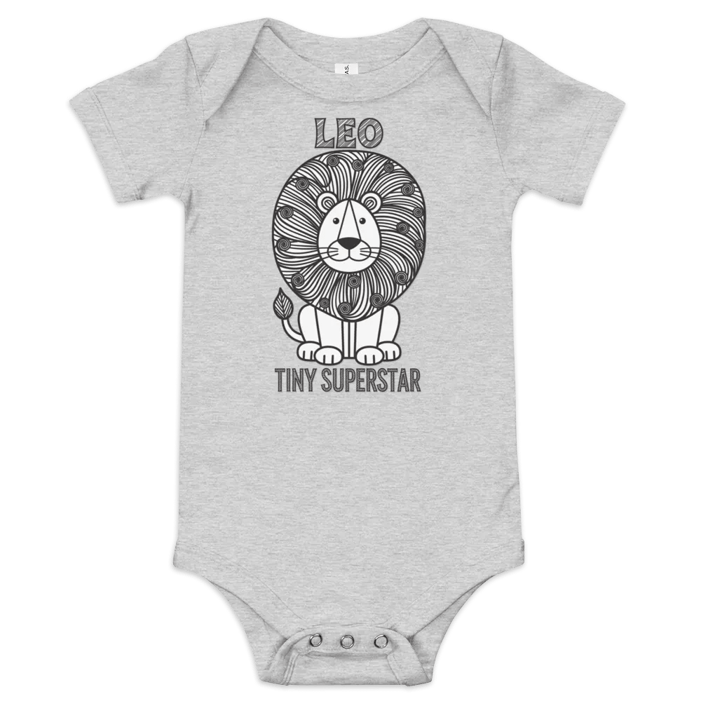 Leo Tiny Superstar Baby Onesie product image (4)