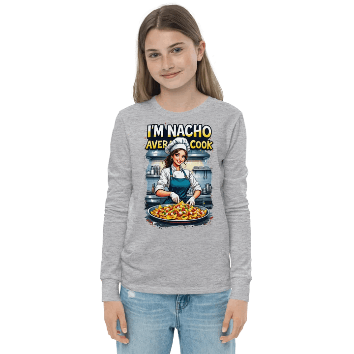Nacho Average Cook Youth Long Sleeve T-Shirt product image (3)