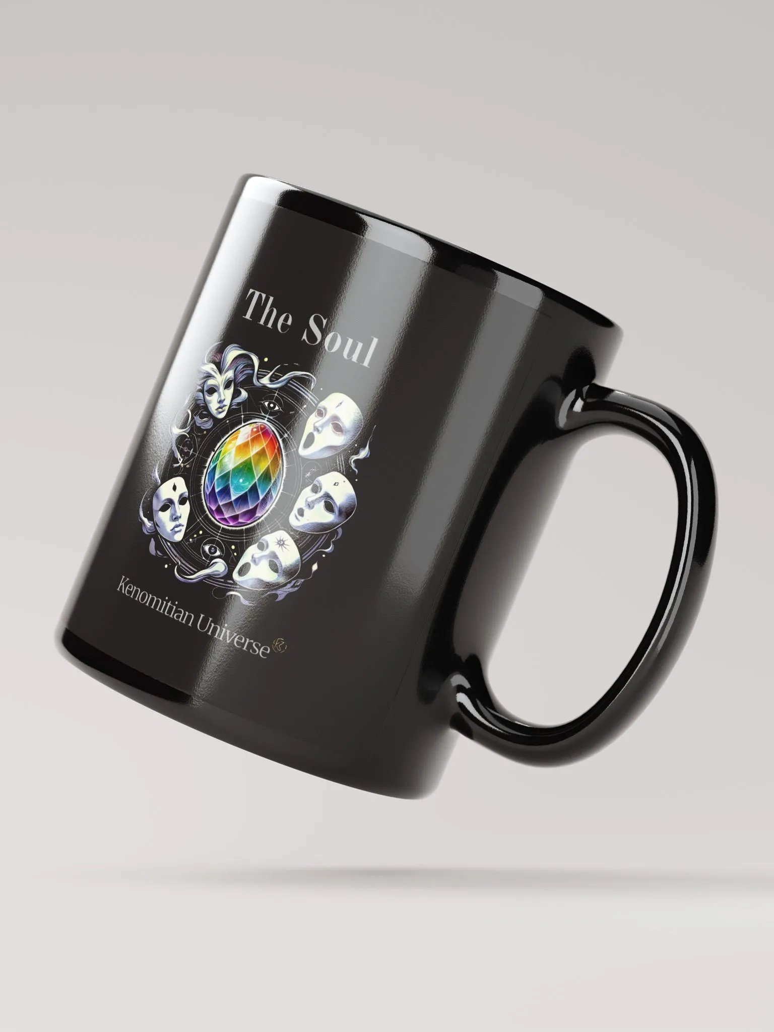 The Soul | Black Glossy Mug product image (4)