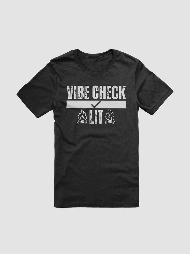 Bella+Canvas VIBE CHECK LIT IN BLACK product image (1)