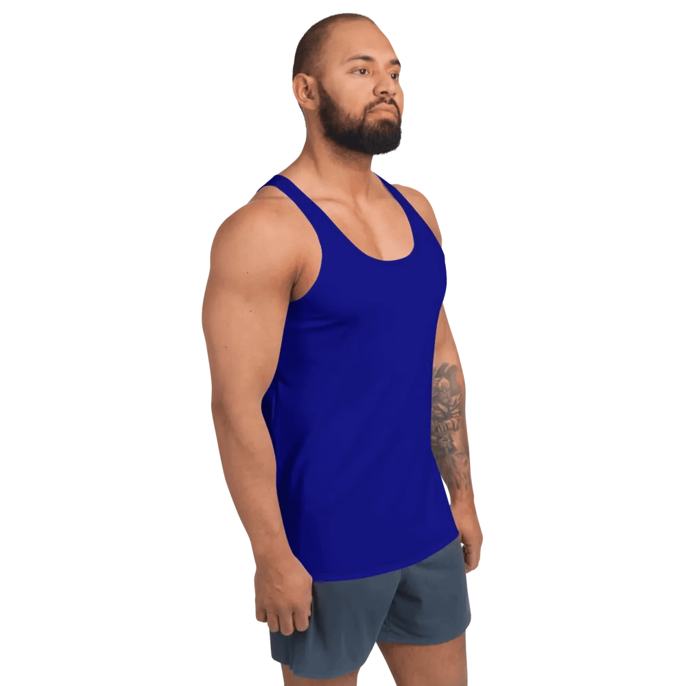 Plain Color Navy Blue Tank Top product image (4)