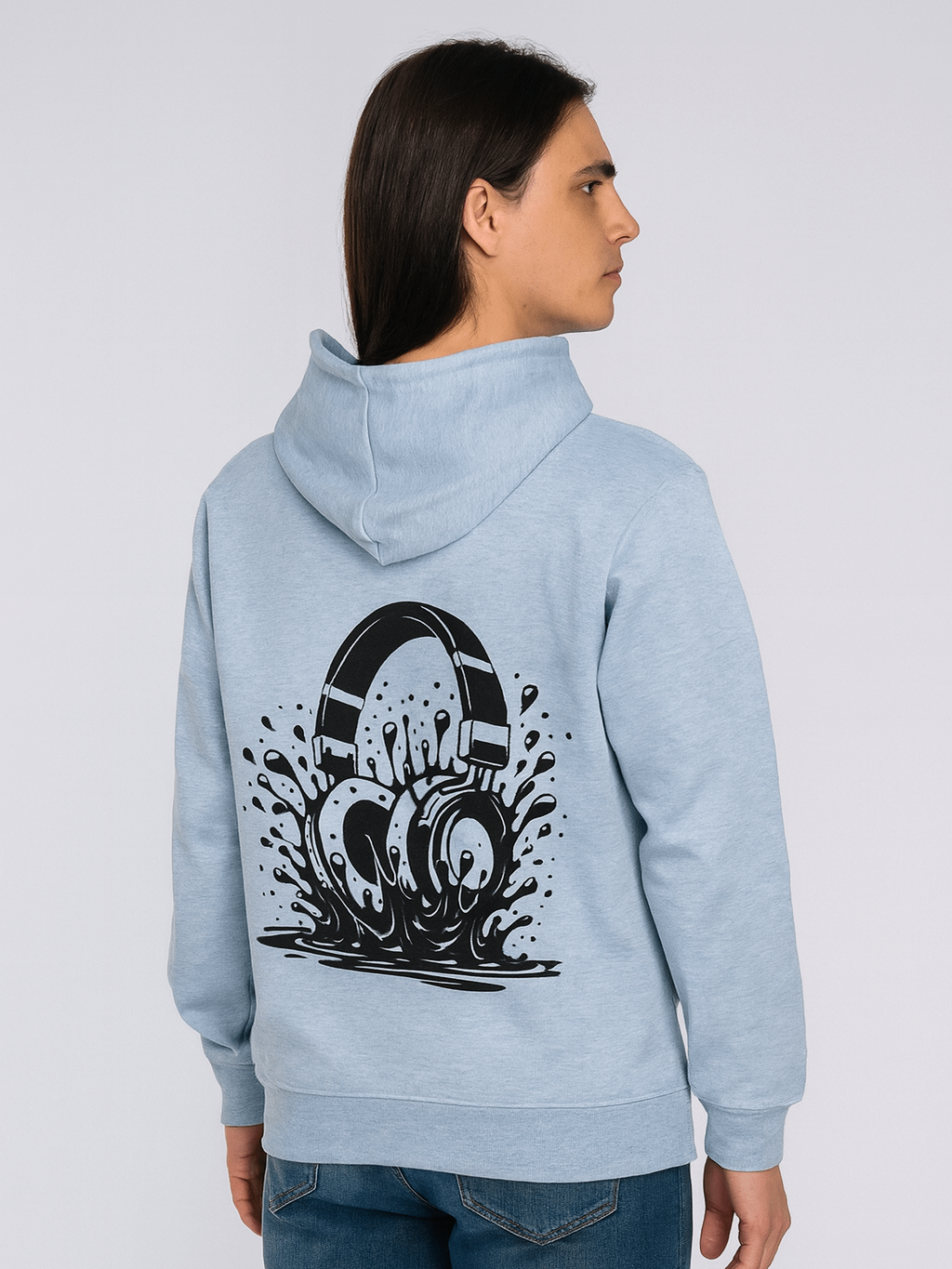 Headphones splash art with bold audio vibes Hoodie product image (1)