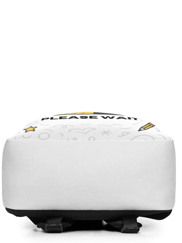 Mind Power Loading… Please Wait Backpack (White) product image (7)