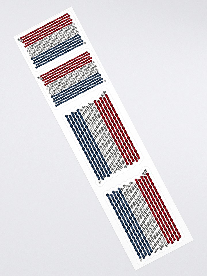 Netherlands Bike Chain Flag Stickers, Mixed Size 4 Pack product image (2)