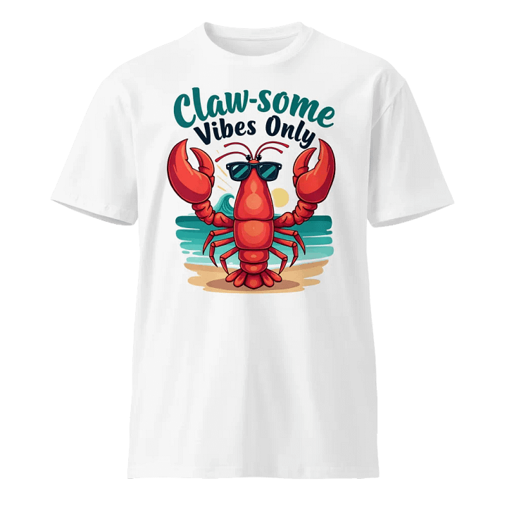 Claw-some Vibes Only | Funny Lobster Pun Beach T-Shirt product image (1)