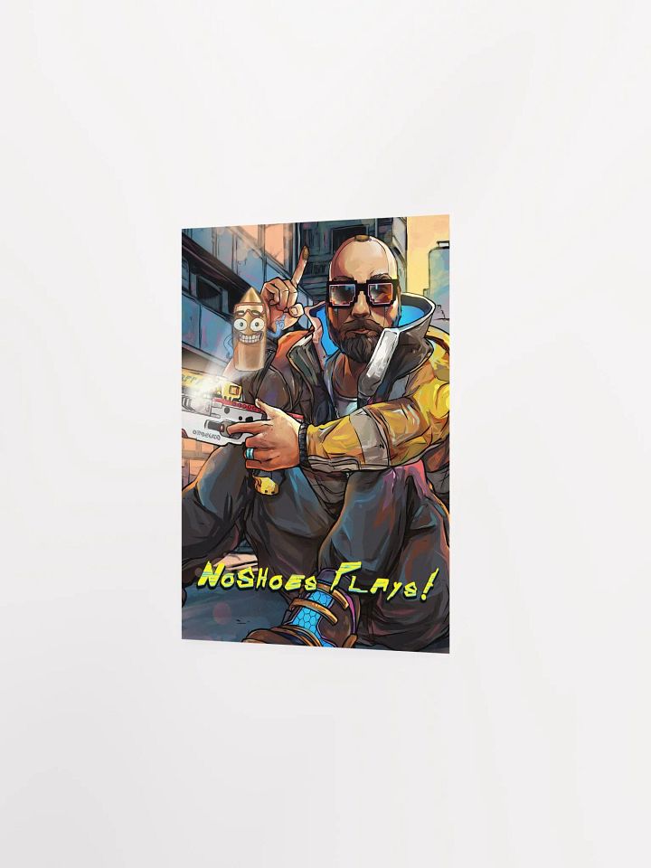 NoShoes Plays, but it's CyberPunk Poster product image (2)
