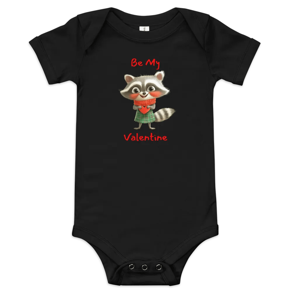 Valentine's Raccoon Baby Onesie product image (2)