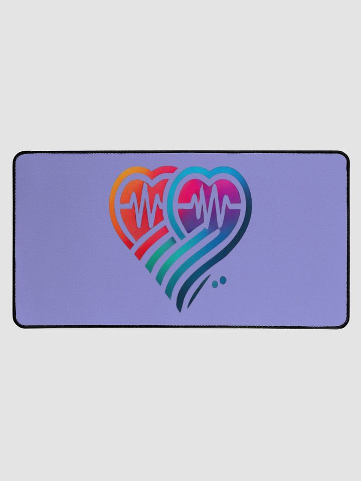 Pulse of Love Desk Mat product image (2)