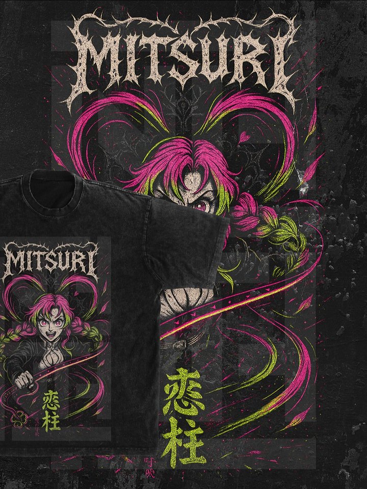 Mitsuri Kanroji Demon slayer | Kimetsu no Yaiba t-shirt PNG design product image (1)