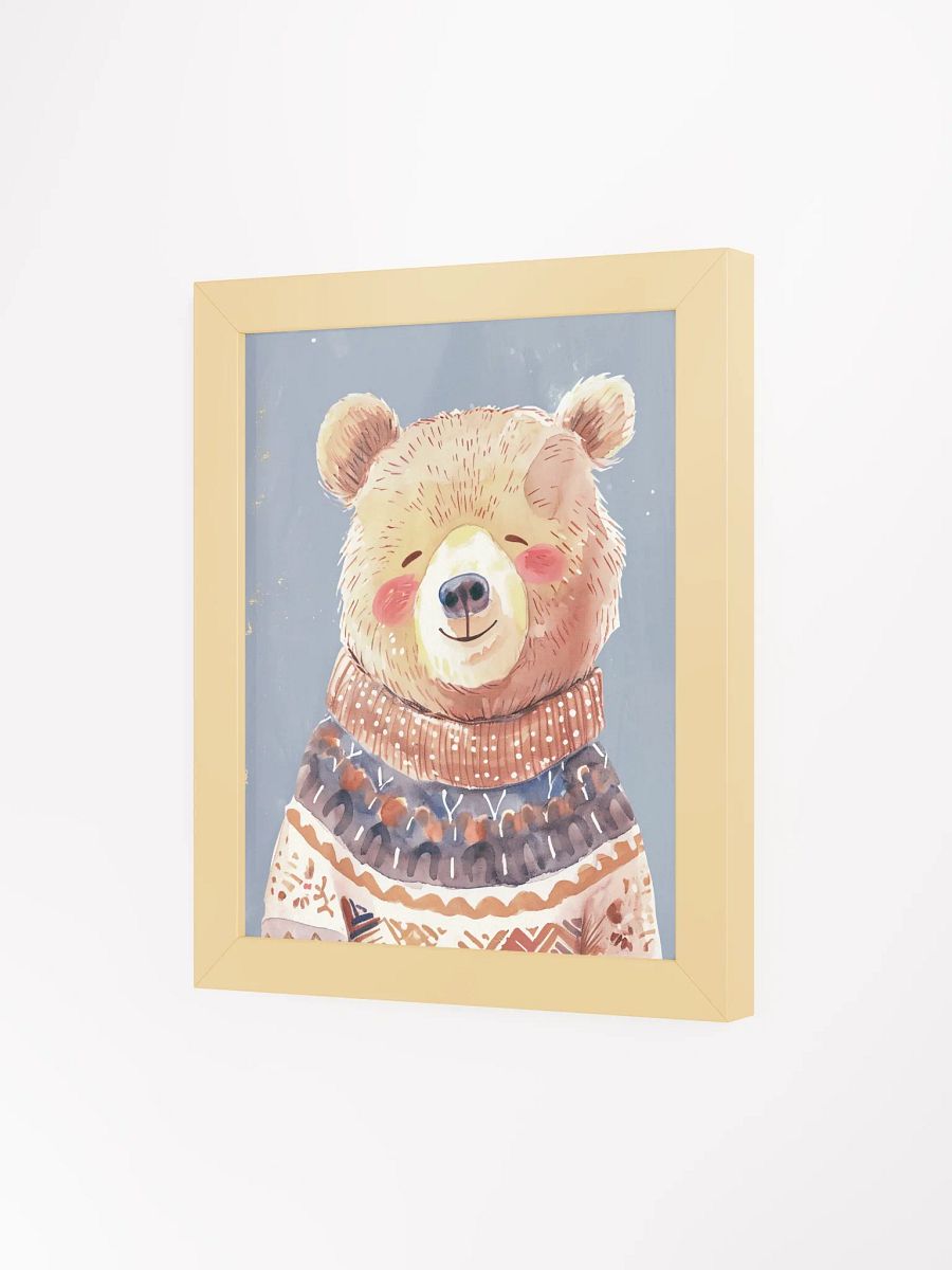 Cozy Bear Framed Matte Poster product image (5)