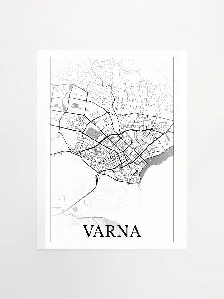 Varna, Bulgaria, city map print product image (3)