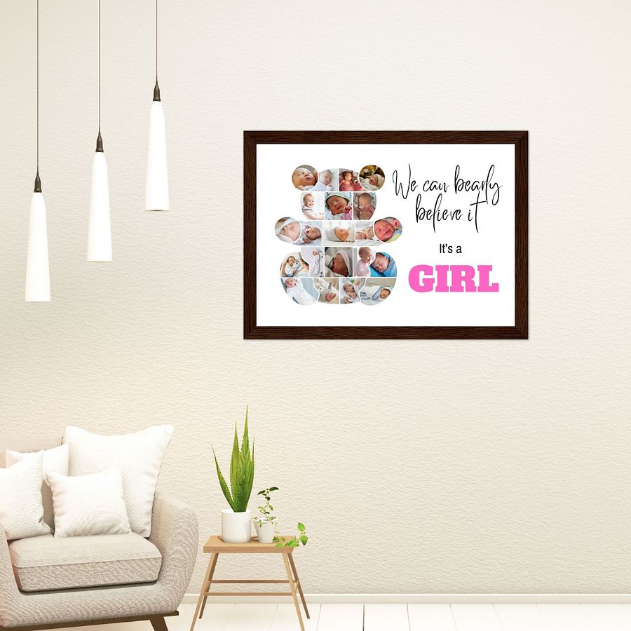 Newborn Baby (Girl/Boy) Photo Collage Canva Template product image (8)