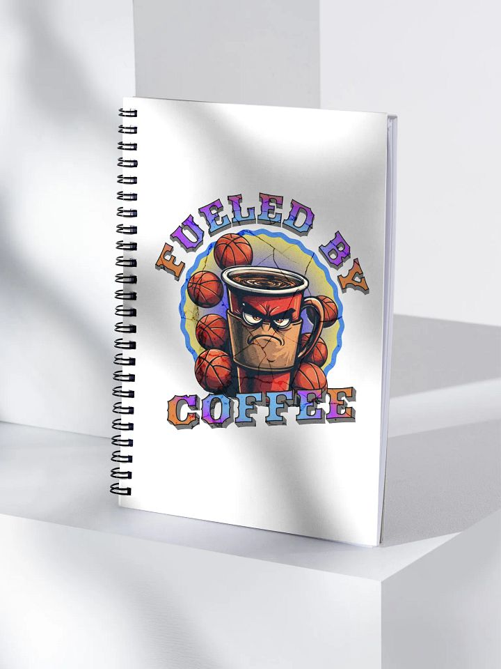 Fueled By Coffee Basketball Spiral Notebook product image (1)