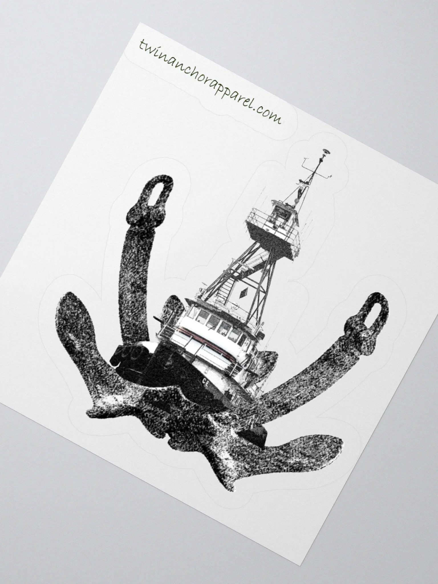 Twin Anchor & Tug CE Kiss Cut Stickers product image (5)