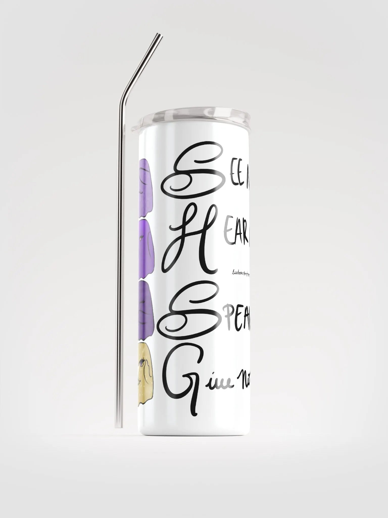 See No Evil Ghostie Tumbler product image (1)
