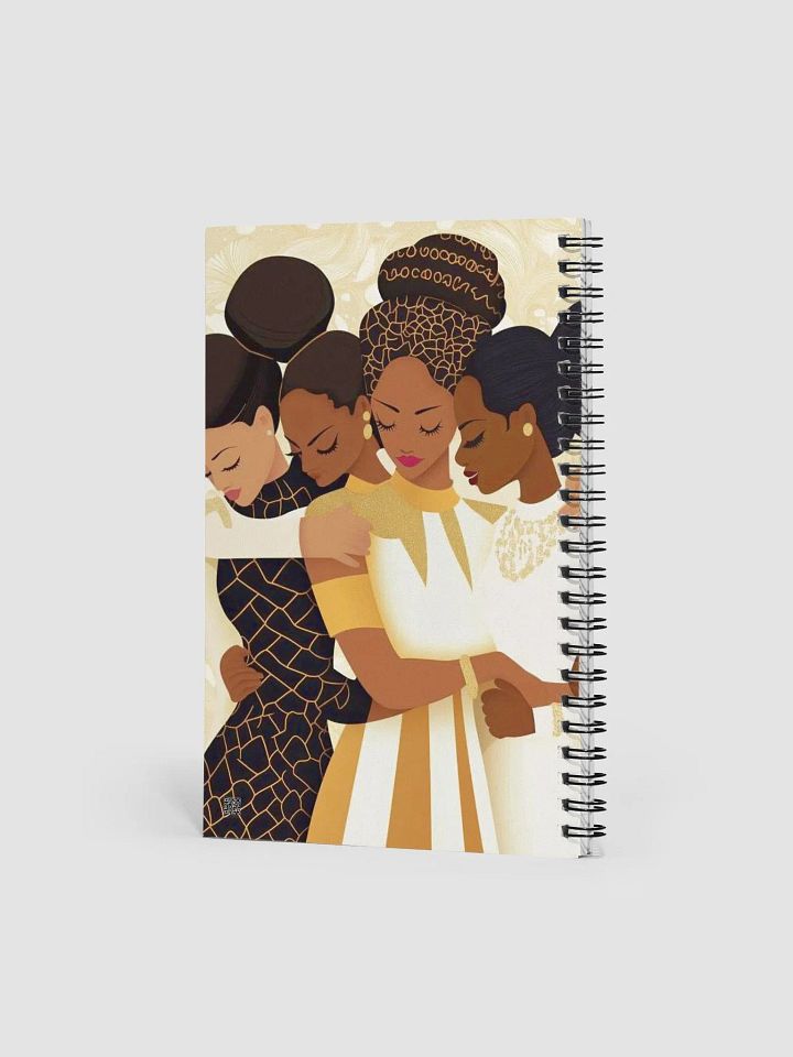 Embrace & Empower Sisters Notebook - Inspiring African Women in Gold Art Journal, Perfect for Daily Reflections, Creative Writing, and Gratitude product image (2)