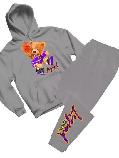 Legend Bear 24 Hoodie and Pant Set For Kids-Streetwear-Game Changers product image (4)