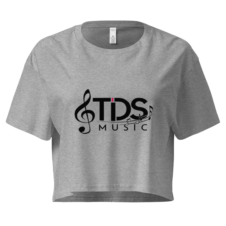 TDS Music Women's Cropped T-Shirt with Music Note Logo in Multiple Colors (XS-XL) product image (1)