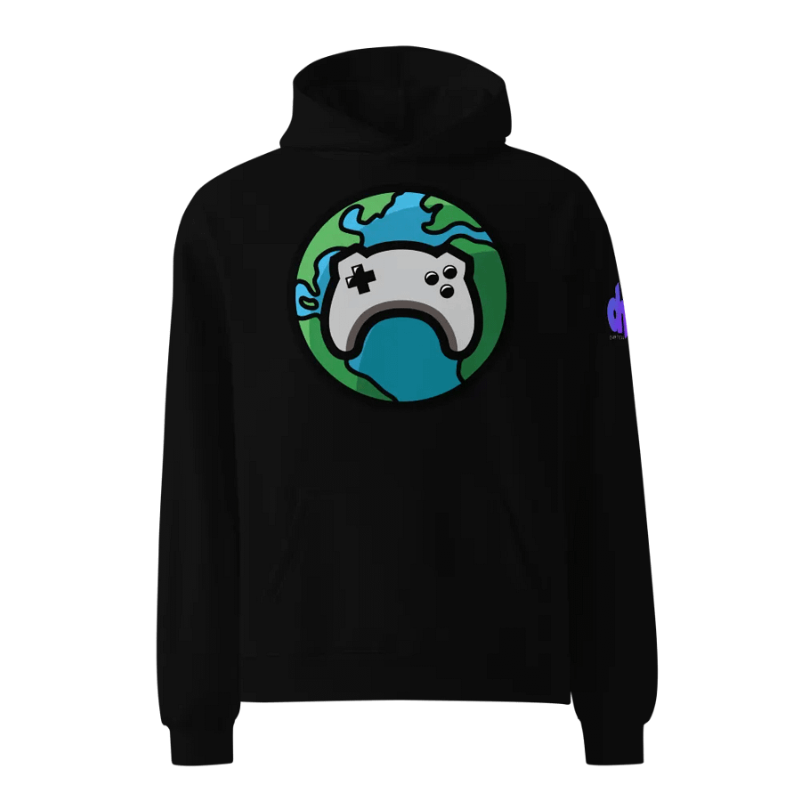 One Of Us w/ d2h Logo on Sleeve Oversized Pullover Hoodie product image (1)