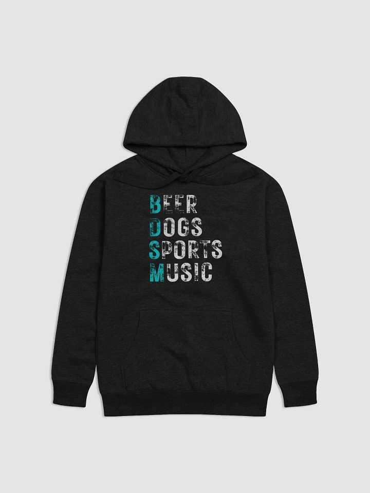 Beer Dogs Sports Music Hoodie – Funny Teal BDSM Gift for Men and Women product image (1)