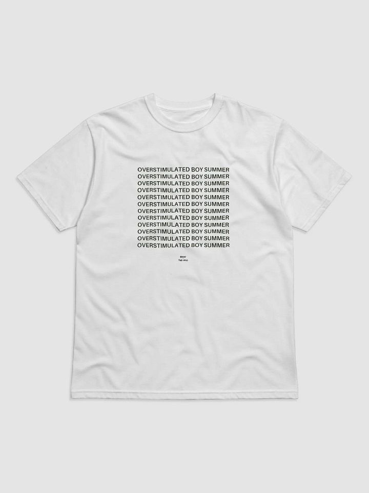 OVERSTIMULATED BOY SUMMER black eco tee product image (1)