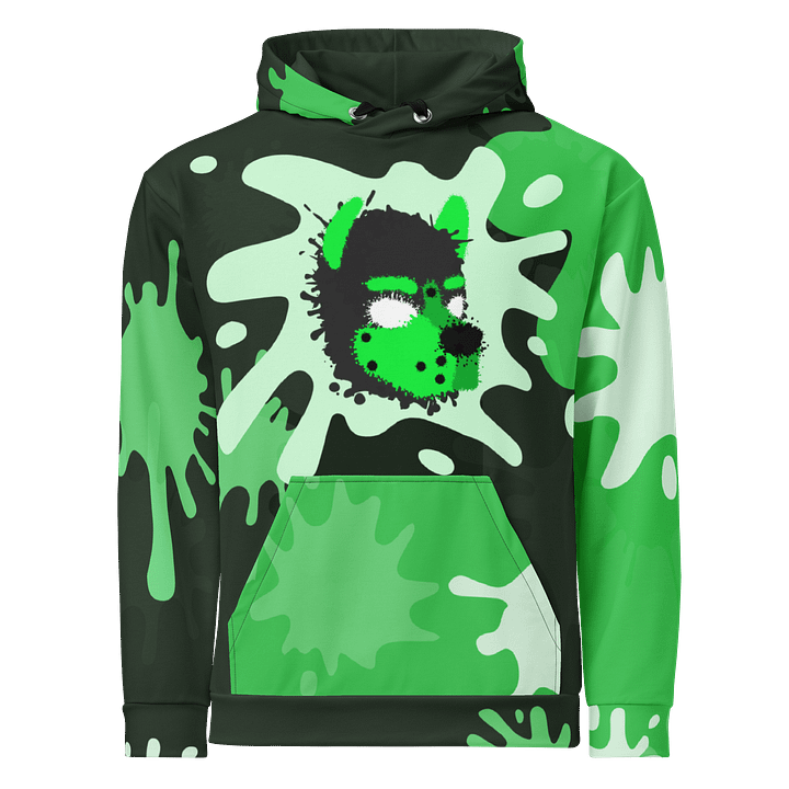 Chaos Splatter Hoodie - Lime Green product image (2)