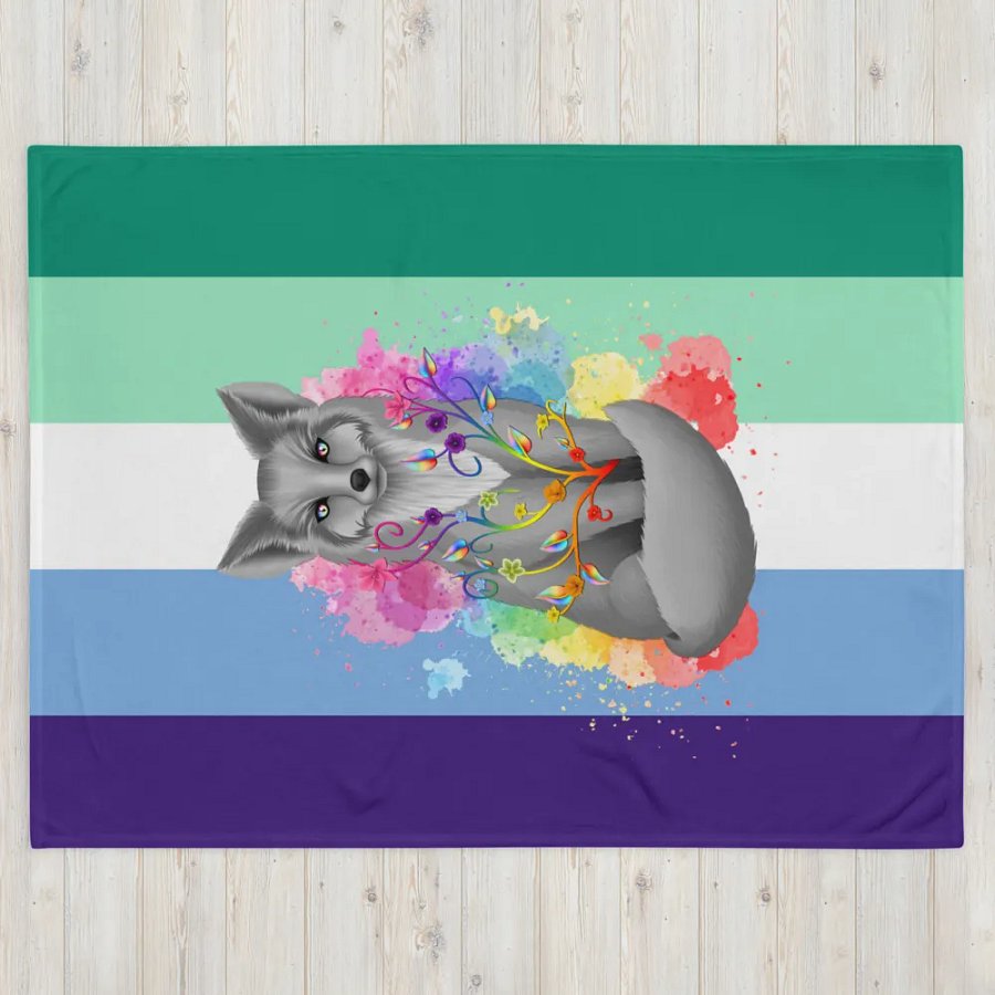 Gay Pride Fox Blanket (2023) product image (4)