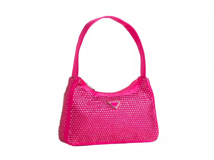 Womens Diamante Crystal Satin Clutch Bag Top product image (2)
