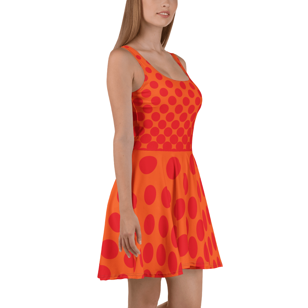 Sunset Dots All-Over Print Skater Dress product image (3)