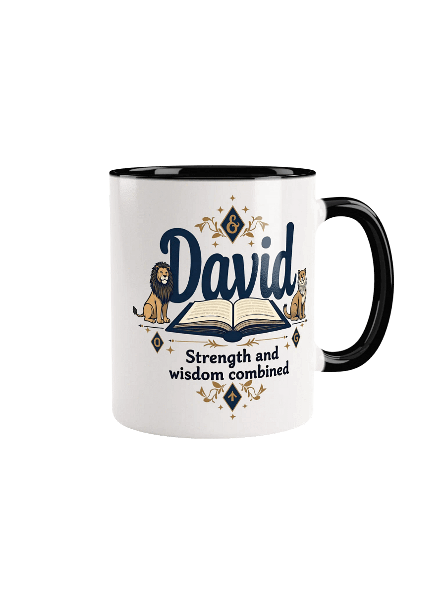 David, Strength and Wisdom Combined" Personalized Mug product image (1)