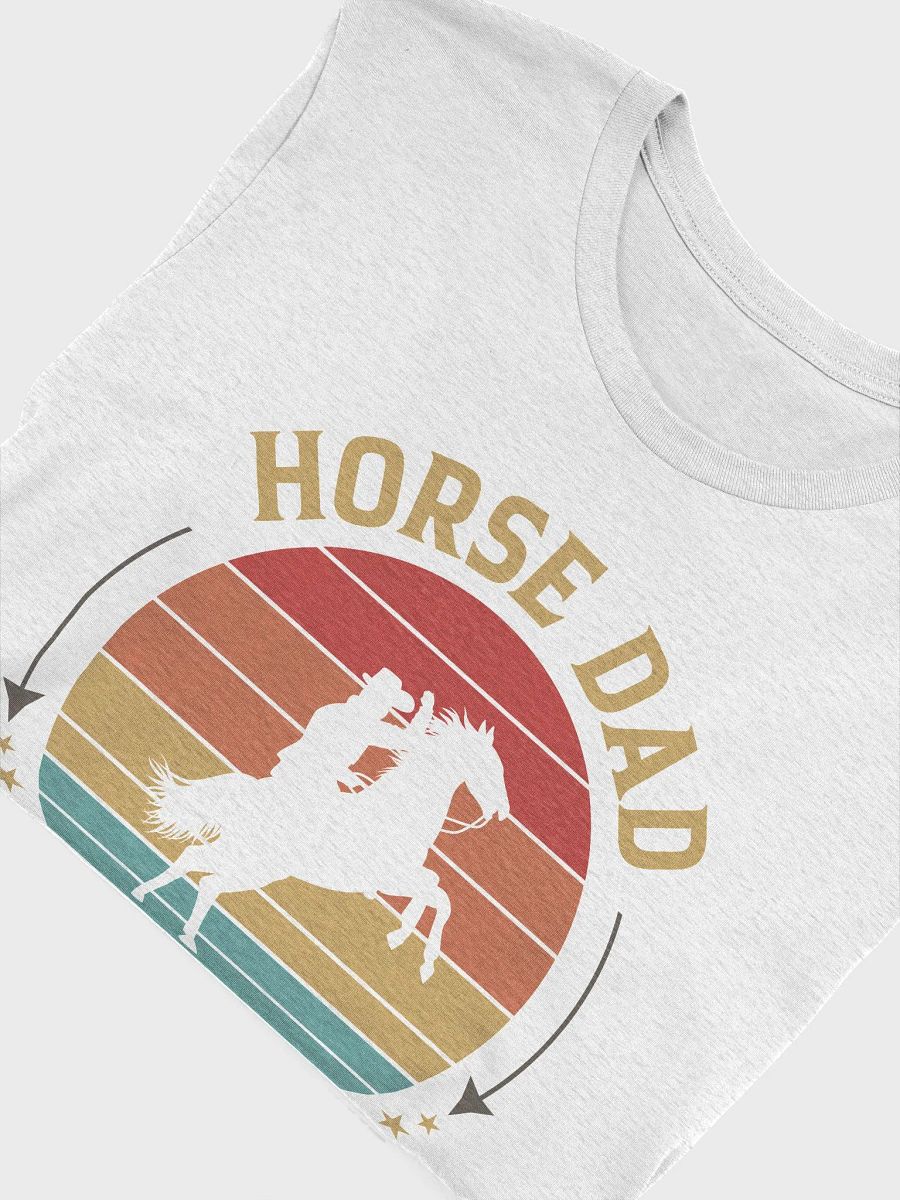 "Horse dad" t-shirt (light background) product image (3)