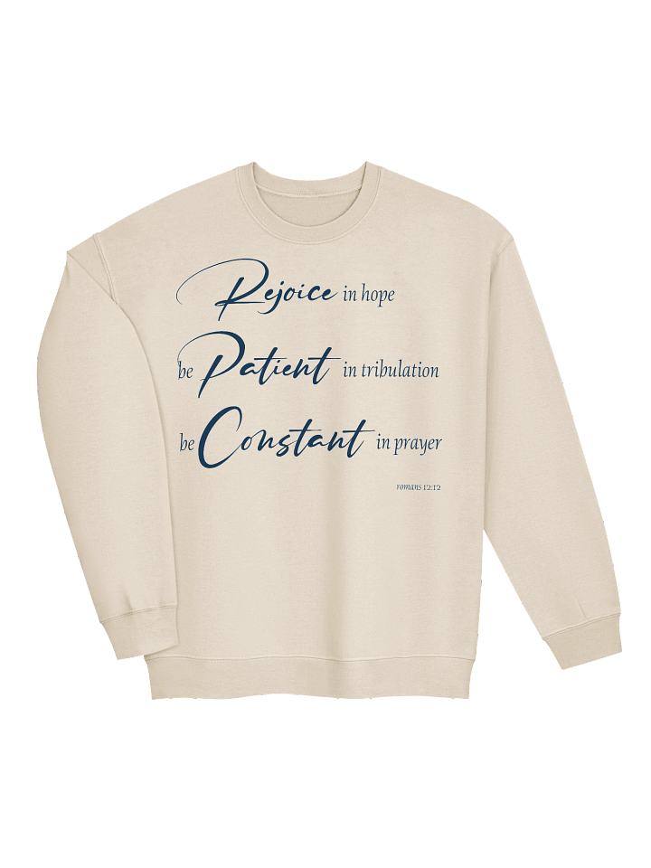 Rejoice in Hope Romans 12:12 Christian Crewneck Sweatshirt product image (8)