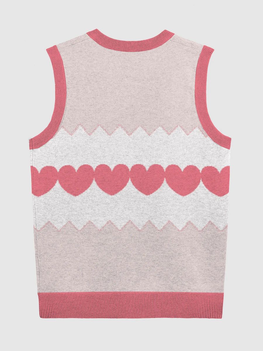 Line of Hearts Knitted Vest product image (2)