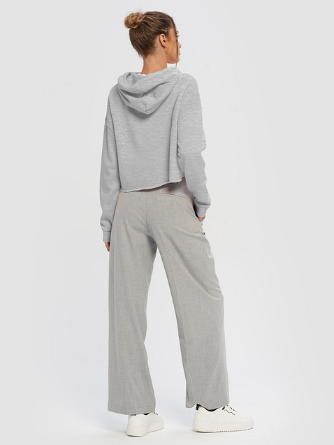 Photo showing Independent Trading Co. Women’s Lightweight Cropped Hoodie