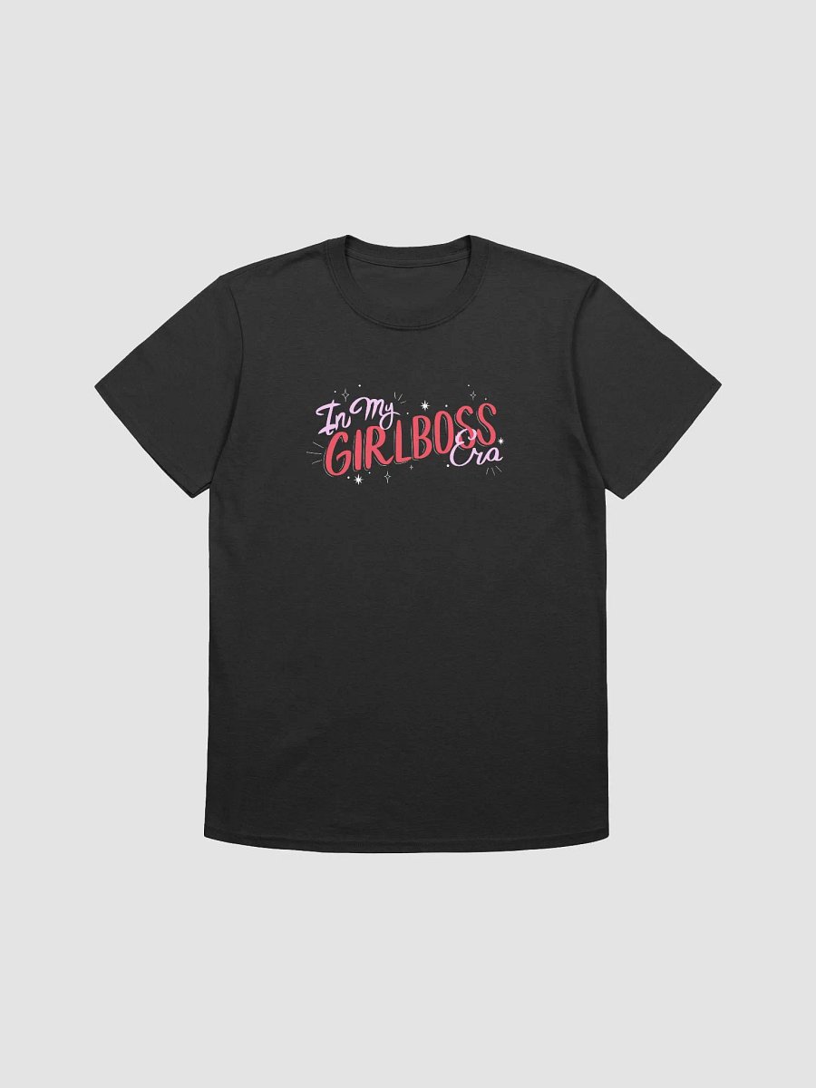 "In My GirlBoss Era" Black Unisex Tee (Dark Version) product image (1)