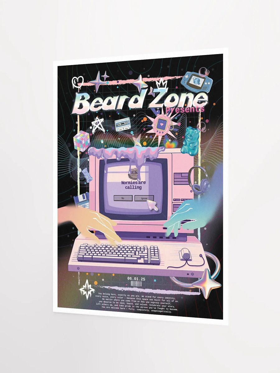 Beard Zone 90s Pride Collector’s Print product image (2)
