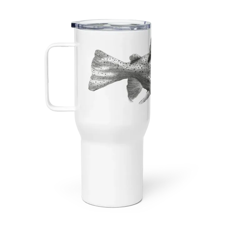 Trout Drawing Travel Cup product image (1)
