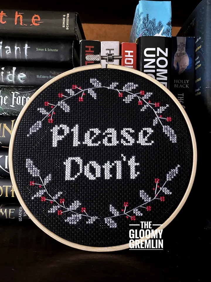 Please Don't - 6" Stitched Piece product image (1)