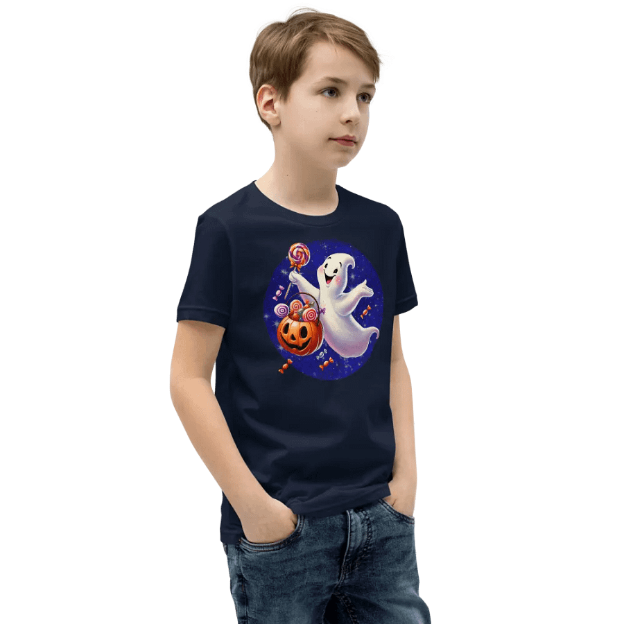 Ghost and Candy Halloween Kids T-Shirt product image (32)