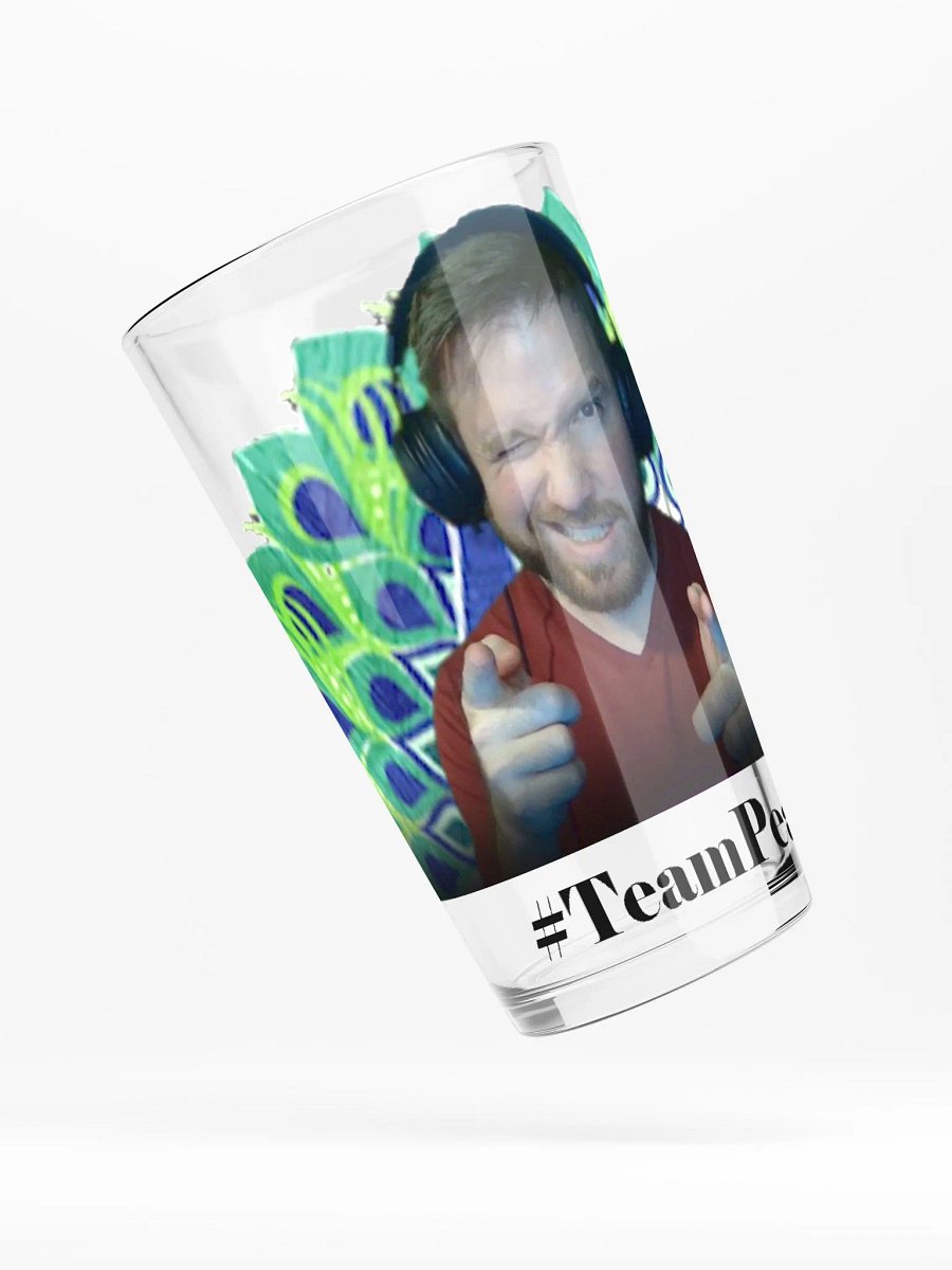 #TeamPeacock Pint Glass product image (4)