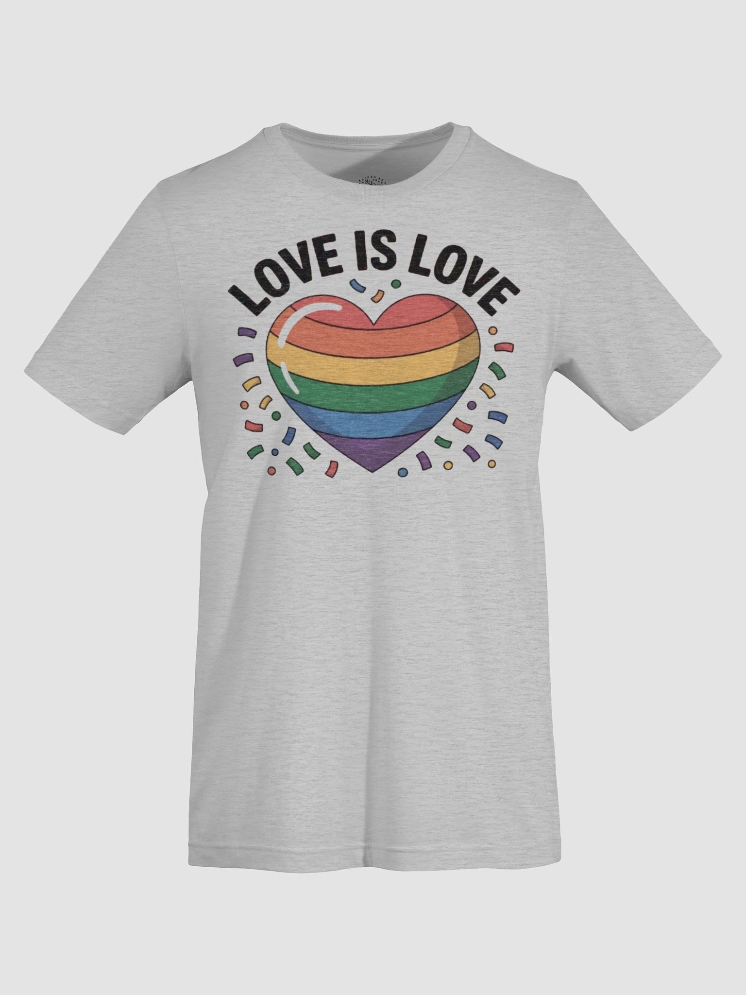 Unisex Supersoft 'Love is Love' Rainbow Heart T-Shirt - Pride Collection | Graphic Grove product image (91)
